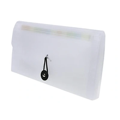 Image of 13 Pockets A5 Mini Accordion Receipt Organiser, Plastic Document Organisers Storage Wallet for Bills,Cards,Coupons,Tax Item, Expanding Ticket Folders, Portable File Folder