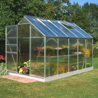 Image of 6&#039;x10&#039; Halls Aluminium Frame Polycarbonate Greenhouse (1.92x3.19m)