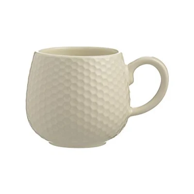 Image of Mason Cash Embossed Honeycomb Cream Mug, 350ML