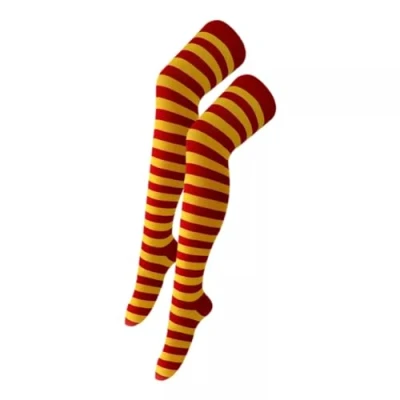 Image of School Wizard Fancy Dress Harry Costume World Book Day Halloween Accessories (Stripy Socks)