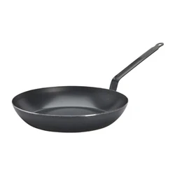 Image of De Buyer Outdoor Blue Steel Round Frying Pan 32cm