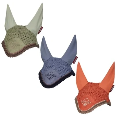 Image of LeMieux Classic Fly Hood Jay Blue Large