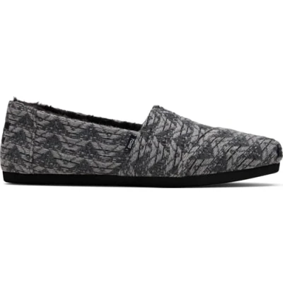 Image of TOMS Women&#039;s Alpargata CloudBound Loafer Flat, Black Multi Cozy Global Woven/Faux Fur, 5.5 UK