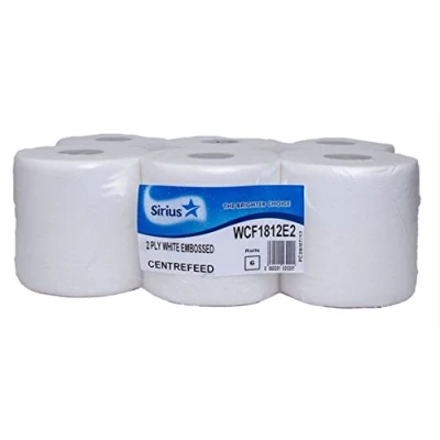 Image of Sirius Centrefeed White Roll x6 400 Sheets