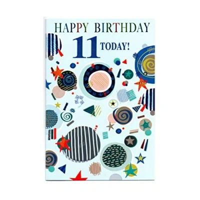 Image of Birthday Card for Eleven 11th (11) Year Old Boy BGSE28281B