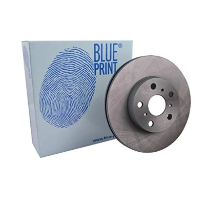 Image of 4351220330, 4351220360, 4351220410 Brake disc BLUE PRINT ADT34356 Front Axle 255mm 22mm 5 Hole 100mm internally vented Coated TOYOTA: Celica V Coupe