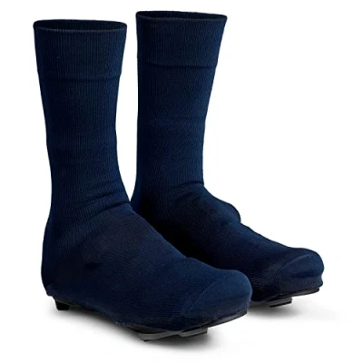 Image of GripGrab Flandrien Waterproof Knitted Road Cycling Shoe Covers High Cut Windproof Insulating Zipperless Aero Overshoes