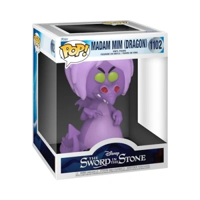 Image of Funko POP! Disney: SitS 6&quot; Madam Mim As Dragon 1/6 Odds for Rare Chase Variant Sword In the Stone Collectable Vinyl Figure Gift Idea Official Merchandise Toys Kids &amp; Adults