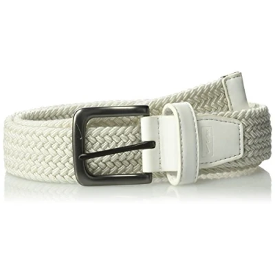 Image of NIKE Men&#039;s G Flex Woven Stretch Golf Belt, White, 34