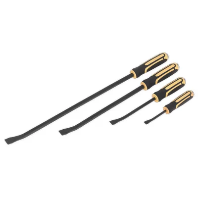 Image of Siegen Angled Pry Bar Set with Hammer Cap 4 Piece