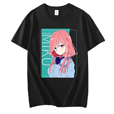 Image of flowereyes The Quintessential Quintuplets T Shirt Anime Harajuku Casual Sweatshirt Tops Nakano Miku Cosplay Costume Men Women