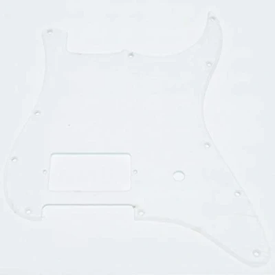 Image of Dopro 11 Hole ST Strat One Humbucker Guitar Pickguard Scratch Plate Fits Fender Delonge Clear