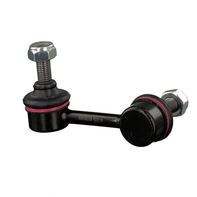 Image of 51321SNAA02 Anti roll bar link FEBI BILSTEIN 42095 Front Axle Left 70mm M10 x 1,25 with nuts Steel black HONDA: CIVIC 8