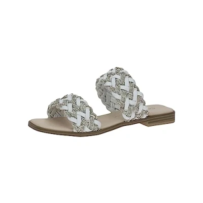 Image of CAPRICE Women&#039;s 9 27103 20 Flat Mules, White Crystal, 5 UK