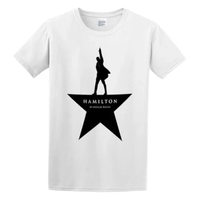 Image of TQQCA BEAR Hamilton an American Musical T Shirt White S