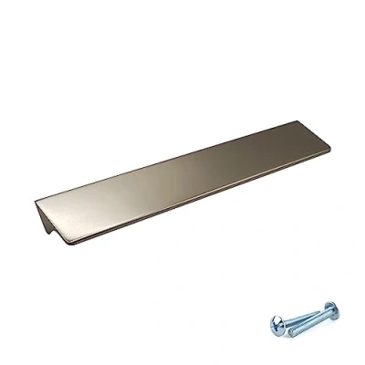 Image of M4TEC Bar Kitchen Cabinet Door Handles Cupboards Drawers Bedroom Furniture Finger Edge Pull Handle Chrome. VE8 Series: 416 mm