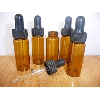 Image of Wilson Twenty 10ml Amber Glass Bottles with Dropper Pipettes