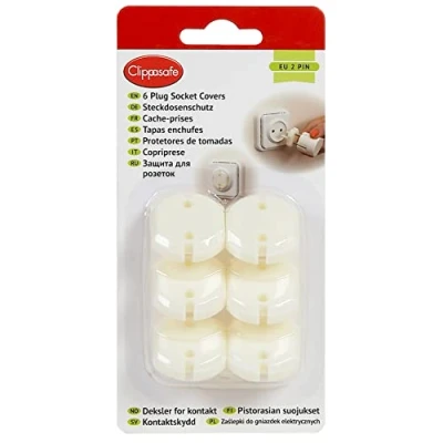 Image of clippasafe Model EU 2 Pin Plug Socket Inserts (6 Pack) New