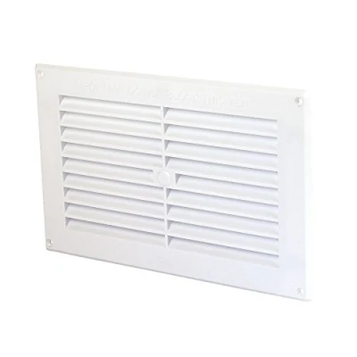 Image of White Plastic Air Vent Grille Cover 9“ x 6“ Inch