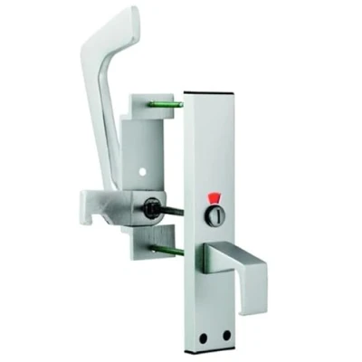 Image of DIRECT Door HANDLES.® Disabled Toilet Handle Facility Indicator Lock Bolt Set for Sliding or Hinged SAA Finish