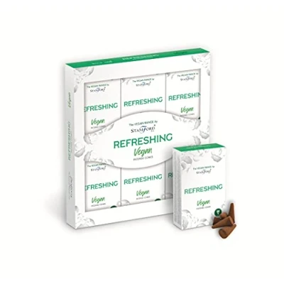 Image of Stamford Aroma Vegan Anti Stress Incense Cones 90 (Refreshing)