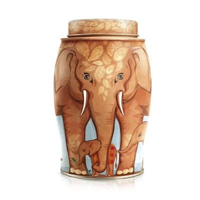 Image of Williamson Tea Elephant Tsavo Caddy Containing English Breakfast Bags 100g 40 Individual