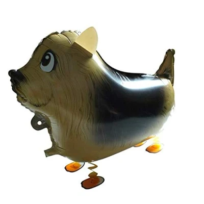 Image of Party Balloons Fox Terrier Dog Walking Pet Balloon Animal Airwalker Foil Helium Air Kids Fun Birthday