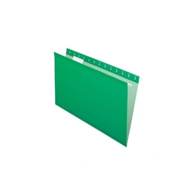 Image of Pendaflex Reinforced Hanging Folders, Legal Size, Bright Green, 1/5 Cut, 25/BX (4153 BGR)
