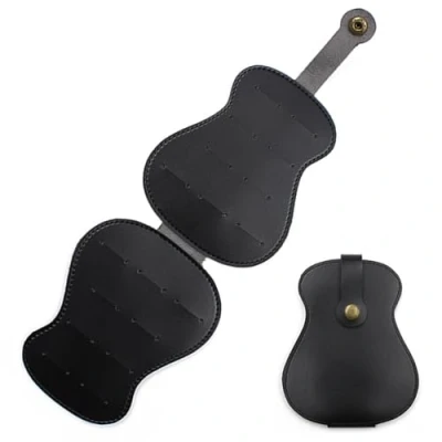 Image of Guitar Picks Holder,Plectrum Holder,Portable Pu Leather Pick Case,Holder Bag Display Case Organizer Accessories Music Gift for Players Musicians