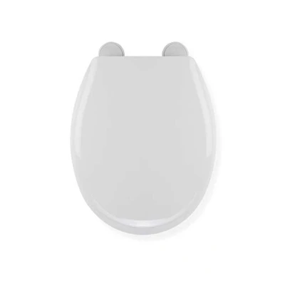 Image of Croydex Sit Tight Huron Toilet Seat, White, 45 x 36 5 cm