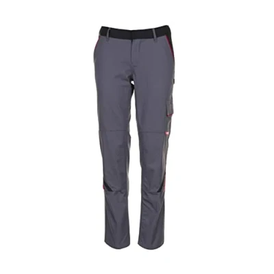Image of Planam 2391054 Size 54 &quot;Highline&quot; Woman Trousers Red/Slate/Black
