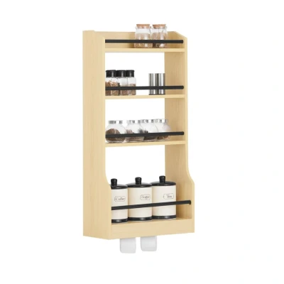 Image of Sobuy Kitchen Wall Shelf Spice Rack Mounted Rack,KCR12 N