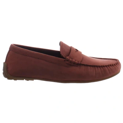 Image of Clarks Reazor Penny, Men’s Mocassins, Red (Red Nubuck Nubuck), 9 UK (43 EU)