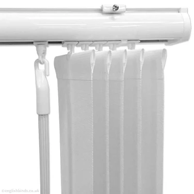Image of eXtreme® Slimline White Headrail FOR 127mm/5 Vertical Blinds In 3 Sizes UK MANUFACTURED READY NEXT DAY DELIVERY! (900mm Width)