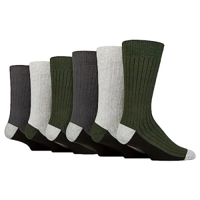 Image of Wildfeet 6 Pack Mens Boot Socks
