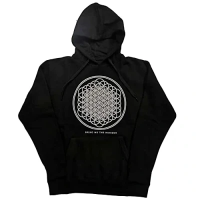 Image of Bring Me The Horizon Hoodie Sempiternal Band Logo Official Unisex Black Pullover S