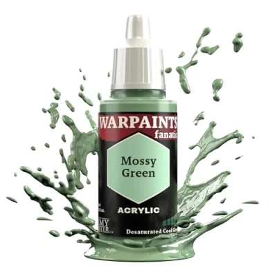 Image of The Army Painter Greens Warpaints Fanatic 18ml Acrylic Paints (Mossy Green)