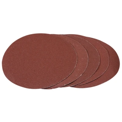 Image of Draper Hook and Loop Aluminium Oxide Sanding Discs, 180mm, 80 Grit (Pack of 5)