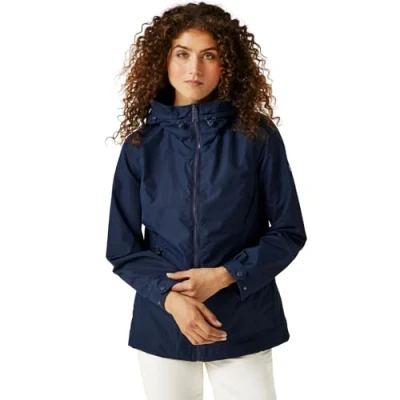 Image of Regatta Womens Navassa Giovanna Fletcher Waterproof Walking Jacket Navy Size 18 UK