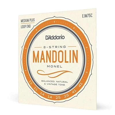 Image of D&#039;Addario EJM75C Monel Mandolin Strings, Medium Plus, 11 41