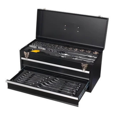 Image of Siegen Portable Tool Chest 2 Drawer With90 Piece Kit