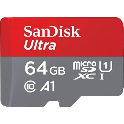 Image of SanDisk Ultra 64 GB Imaging microSDXC Class 10 Memory Card and SD Adapter up to 80 Mbps with UHS I Ratings