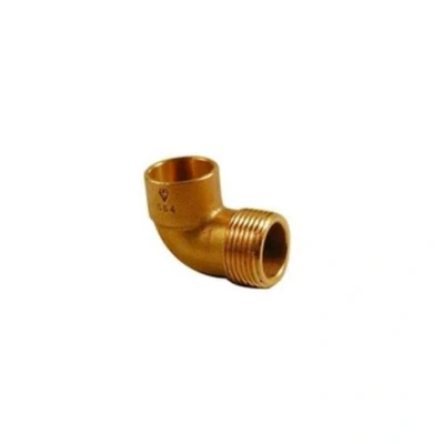 Image of Plumbright Endfeed Male Elbow 90 Degree 15mm x 1/2&quot; PRELB90221