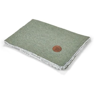 Image of Petface Sage Herringbone Pet Comforter Blanket