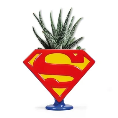Image of Half Moon Bay Planter Superman (Logo)