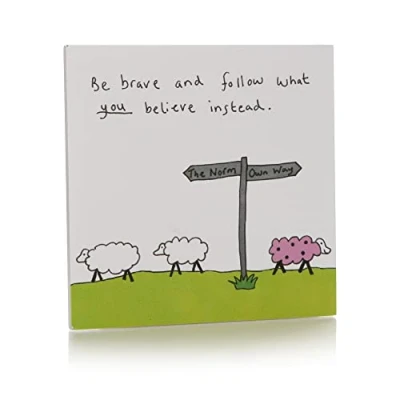 Image of May The Thoughts Coasters Be With You Coaster Sheep