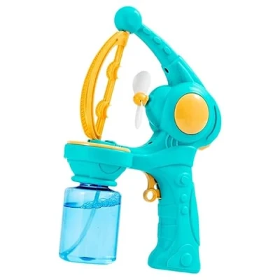 Image of Bubble Gun Machine Bubbles Blowing Fan Automatic Maker Battery Operated Blaster Blower Kids Outdoor Toy Game (Green)