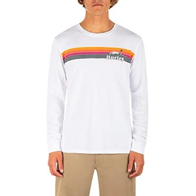 Image of Hurley Men&#039;s M Evd Wsh Tradewinds Ls Shirt, White, XXL