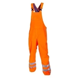 Image of Hydrowear 072260FO L Utting Simple No Sweat Rain Bib Trouser, Large, Hi Vis Orange