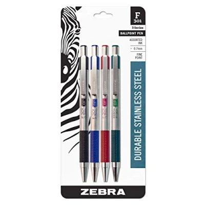 Image of Zebra F 301 Ballpoint Stainless Steel (Black)